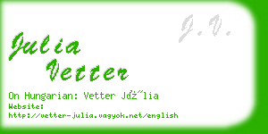 julia vetter business card